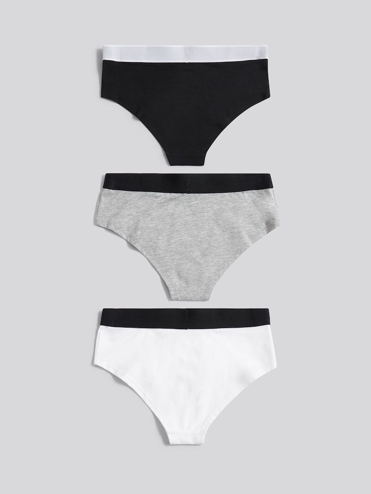 Juicy Couture Black Juicy Hipster Briefs 3 Pack Hanging - Image 2 of 2 Juicy Couture Black Juicy Hipster Briefs 3 Pack Hanging - Image 2 of 2