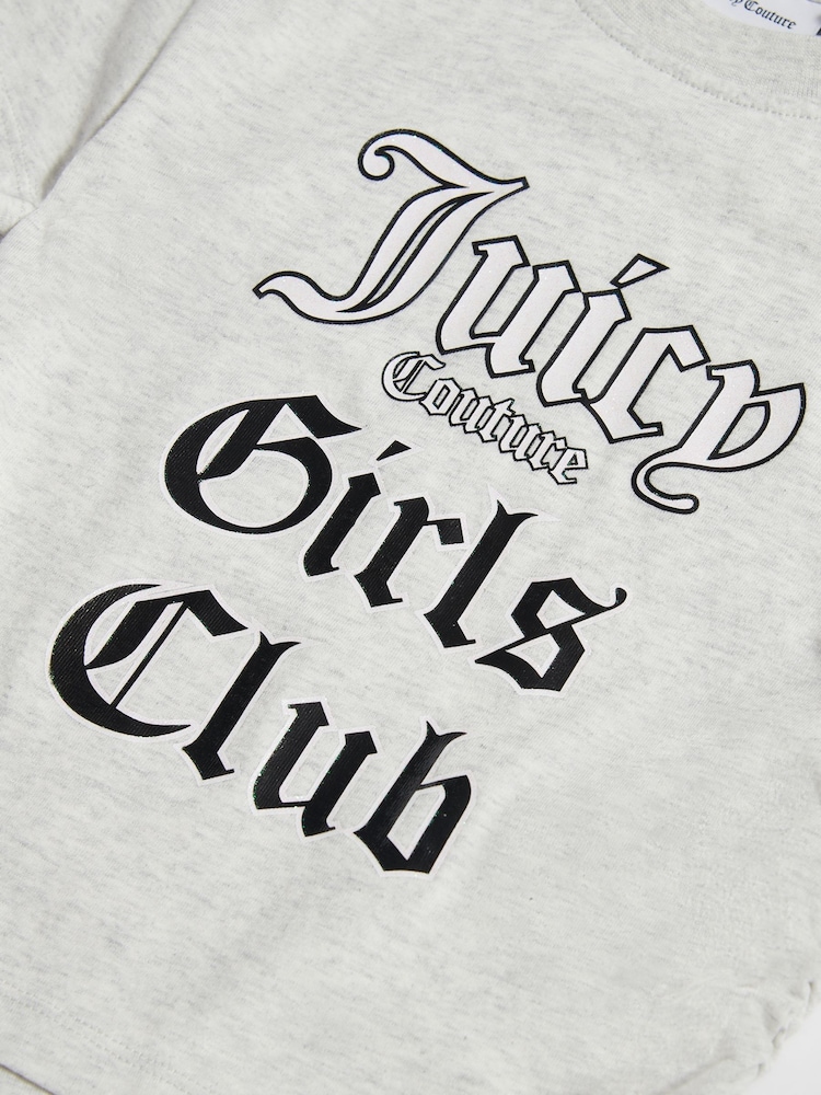 Juicy Couture Grey Slogan T-Shirt - Image 7 of 7