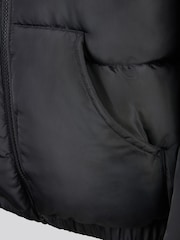 Juicy Couture Black Shorter Length Foiled Puffer Coat - Image 5 of 6