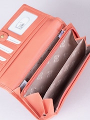 Lakeland Leather Orange Large Leather Purse - Image 3 of 4