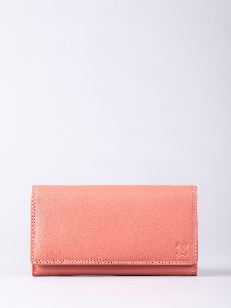 Lakeland Leather Orange Large Leather Purse - Image 4 of 4