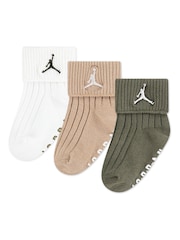 Jordan Essentials Ribbed Gripper Socks 3 Pack - Image 1 of 3