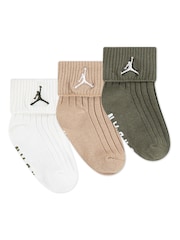 Jordan Essentials Ribbed Gripper Socks 3 Pack - Image 2 of 3