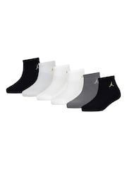 Jordan Everyday Essentials Black 6 Pack Socks - Image 1 of 4