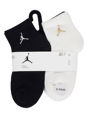 Jordan Everyday Essentials Black 6 Pack Socks - Image 4 of 4