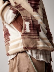 Penfield Brown Mens Forefounders Graylock Quarter  Zip Fleece - Image 6 of 10