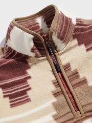 Penfield Brown Mens Forefounders Graylock Quarter  Zip Fleece - Image 8 of 10