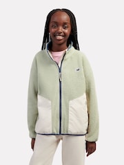 New Balance Green Premium Borg Zip Thru Funnel Fleece - Image 1 of 8