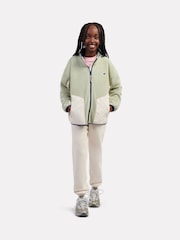 New Balance Green Premium Borg Zip Thru Funnel Fleece - Image 5 of 8