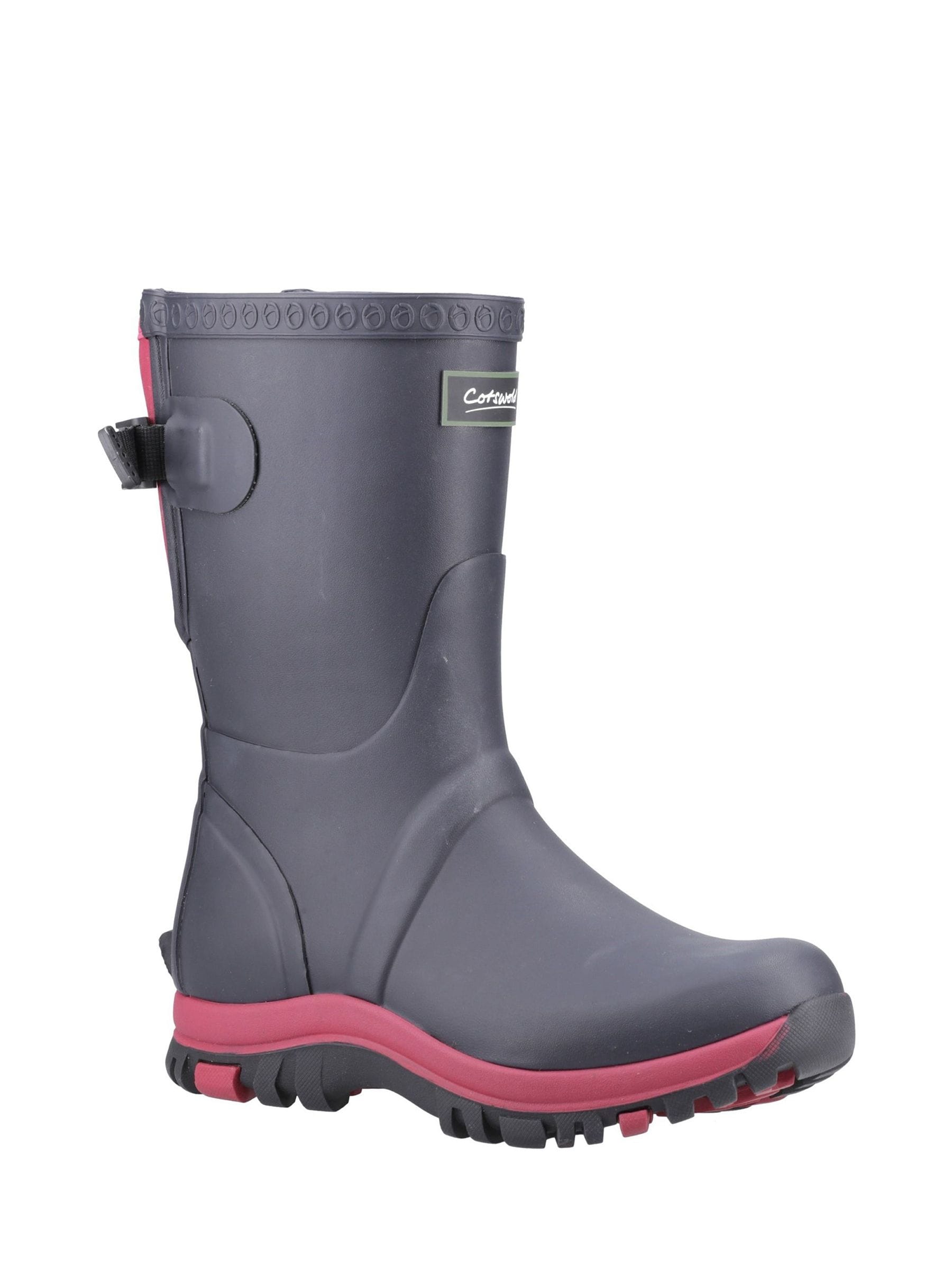 Cotswold Realm Adjustable Short Wellington Boot - Navy - Size 8 (41) - Image 6