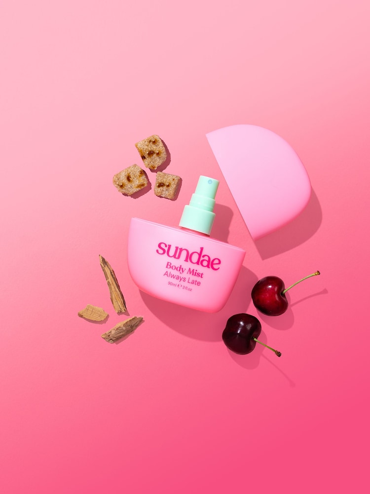 Sundae Pink Always Late Hair & Body Mist 90ml - Image 1 of 5