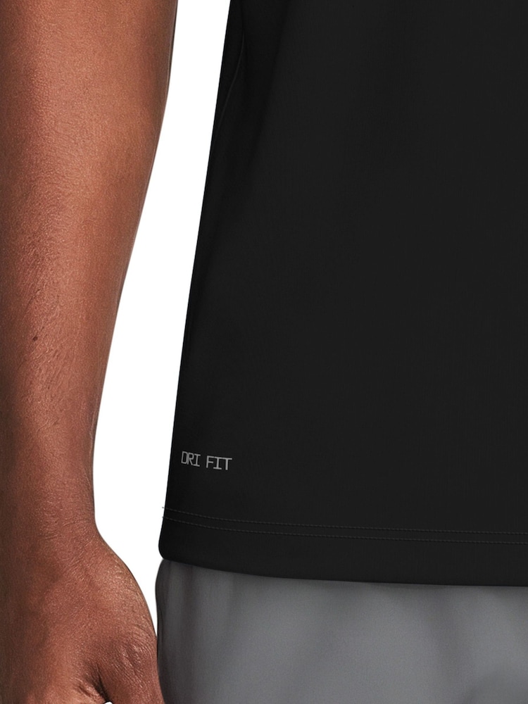 Nike Black Specs Short Sleeve Premium Rash Vest - Image 6 of 6