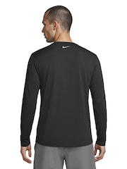 Nike Black Hydroguard Long Sleeve Rash Vest - Image 2 of 6