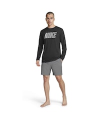 Nike Black Hydroguard Long Sleeve Rash Vest - Image 3 of 6