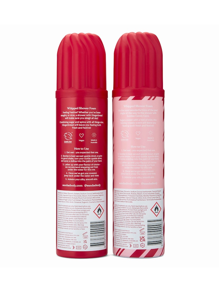 Sundae Candy Cane Shower Foam Christmas Gift Set - Image 4 of 4