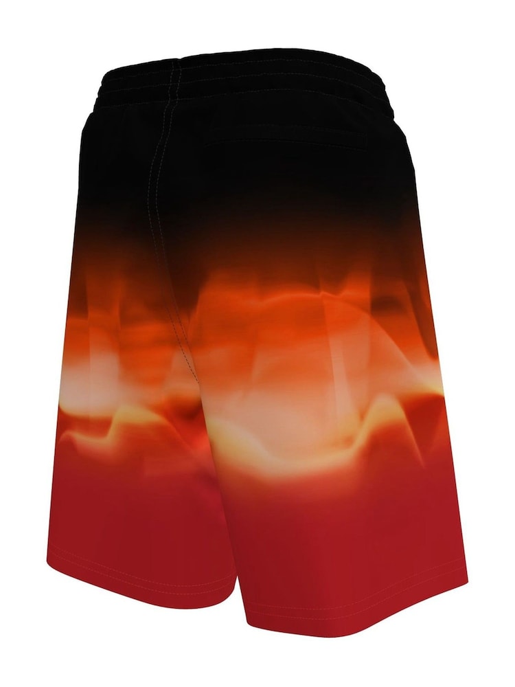 Nike Red Fade Graphic 7 Inch Swim Shorts - Image 2 of 3