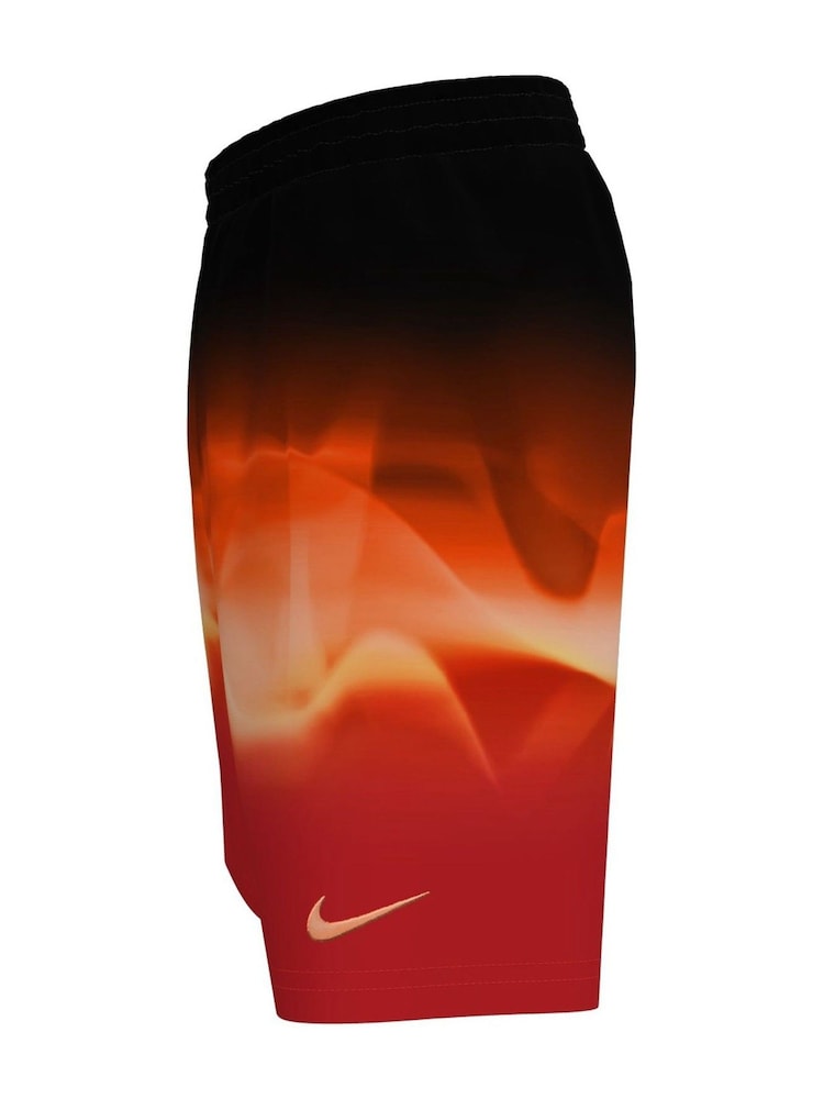 Nike Red Fade Graphic 7 Inch Swim Shorts - Image 3 of 3