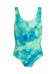 Blau - Nike Tie Dye UBack One Piece Swimsuit - Bild 1 von 3
