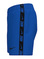 Nike Blue Breaker Logo Tape 4" Volley Shorts - Image 2 of 3