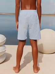 Nike Blue Ripple 7 Inch Stripe Swim Shorts - Image 2 of 8