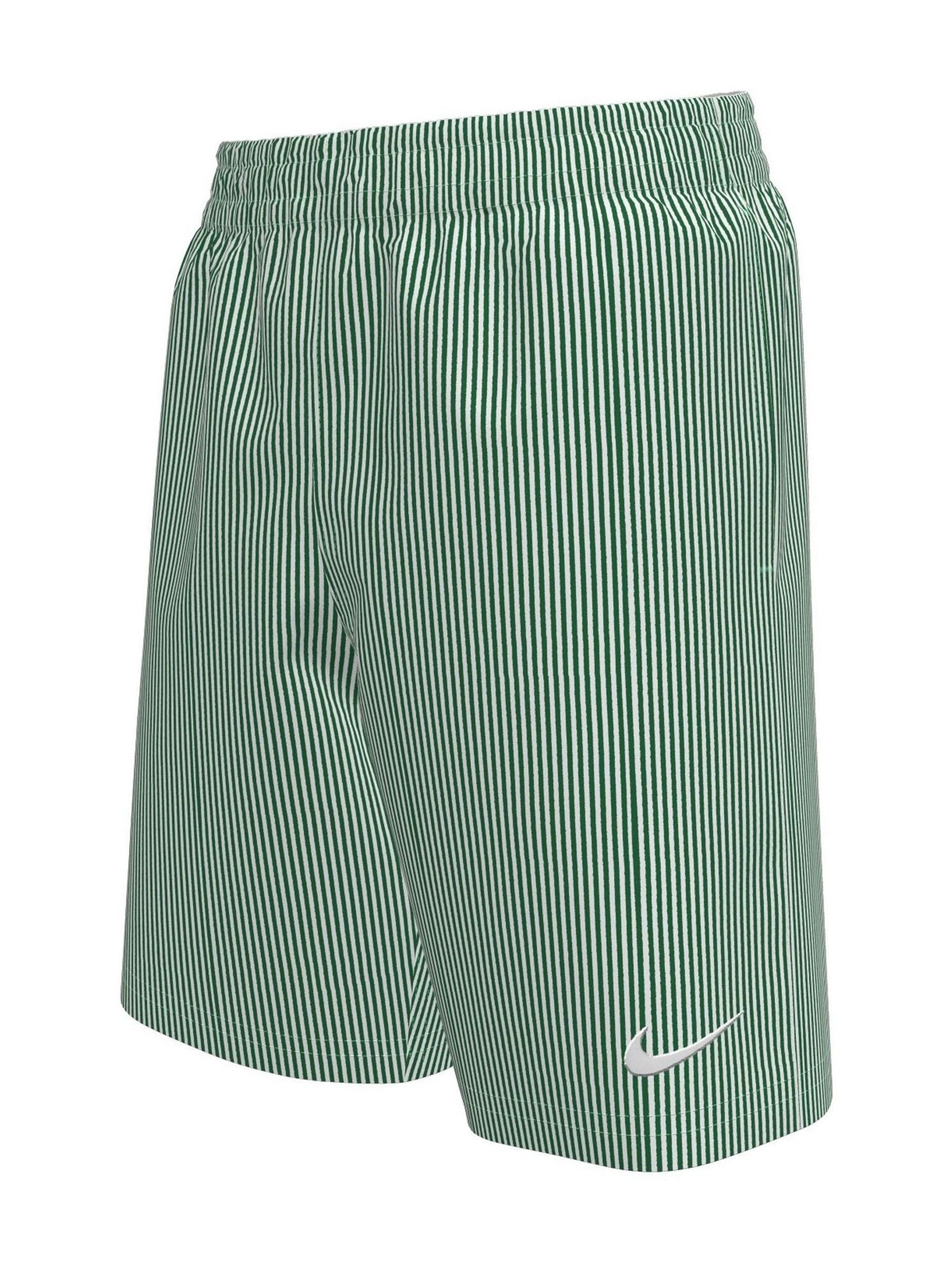 Next：日本 グリーン - Nike リップル 7 インチ ストライプ スイム