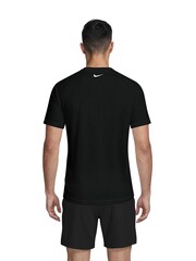 Nike Black Graphic Logo Short Sleeve Rash Vest - Image 2 of 5