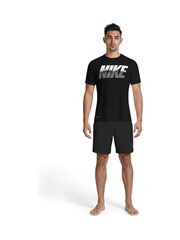 Nike Black Graphic Logo Short Sleeve Rash Vest - Image 3 of 5