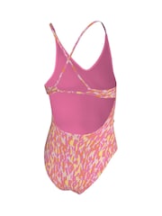 Nike Pink Animal Print Lace Up One Piece Swimsuit - Image 2 of 3