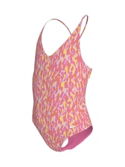 Nike Pink Animal Print Lace Up One Piece Swimsuit - Image 3 of 3