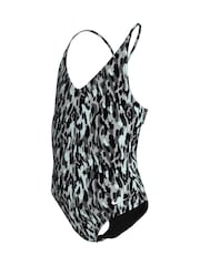 Nike Black Animal Print Lace Up One Piece Swimsuit - Image 3 of 3