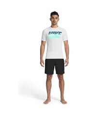 Nike White Graphic Logo Short Sleeve Rash Vest - Image 3 of 5