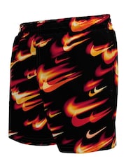 Nike Red Breaker Asteroid Print 4" Volley Swim Shorts - Image 1 of 3