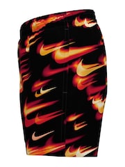 Nike Red Breaker Asteroid Print 4" Volley Swim Shorts - Image 2 of 3