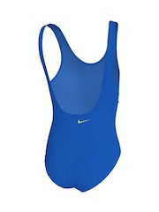 Nike Blue Doodle Floral U-Back One Piece Swimsuit - Image 2 of 3