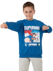 Character Blue Superman DC Comics Sweatshirt - Image 7 of 8
