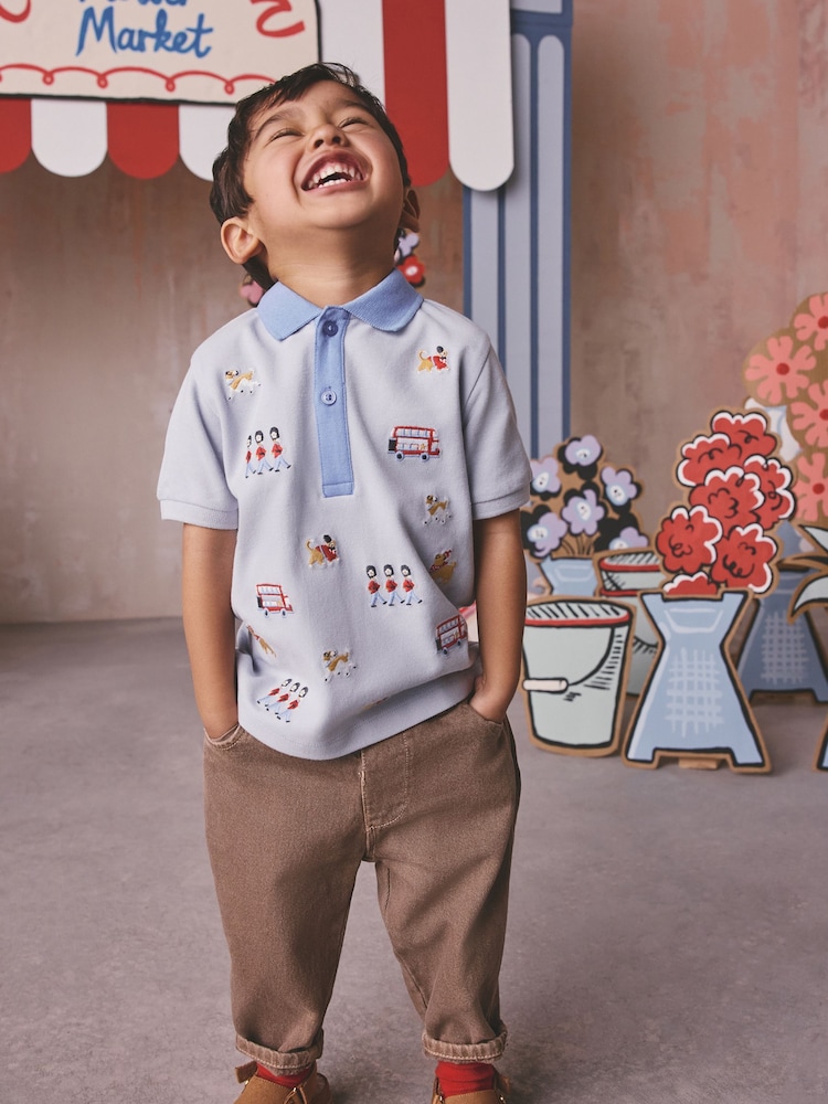 Blue London Embroideries Polo Shirt (3mths-7yrs) - Image 2 of 9