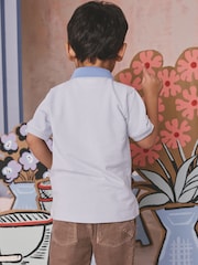 Blue London Embroideries Polo Shirt (3mths-7yrs) - Image 4 of 9