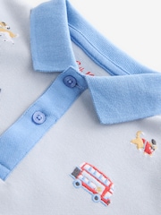 Blue London Embroideries Polo Shirt (3mths-7yrs) - Image 8 of 9