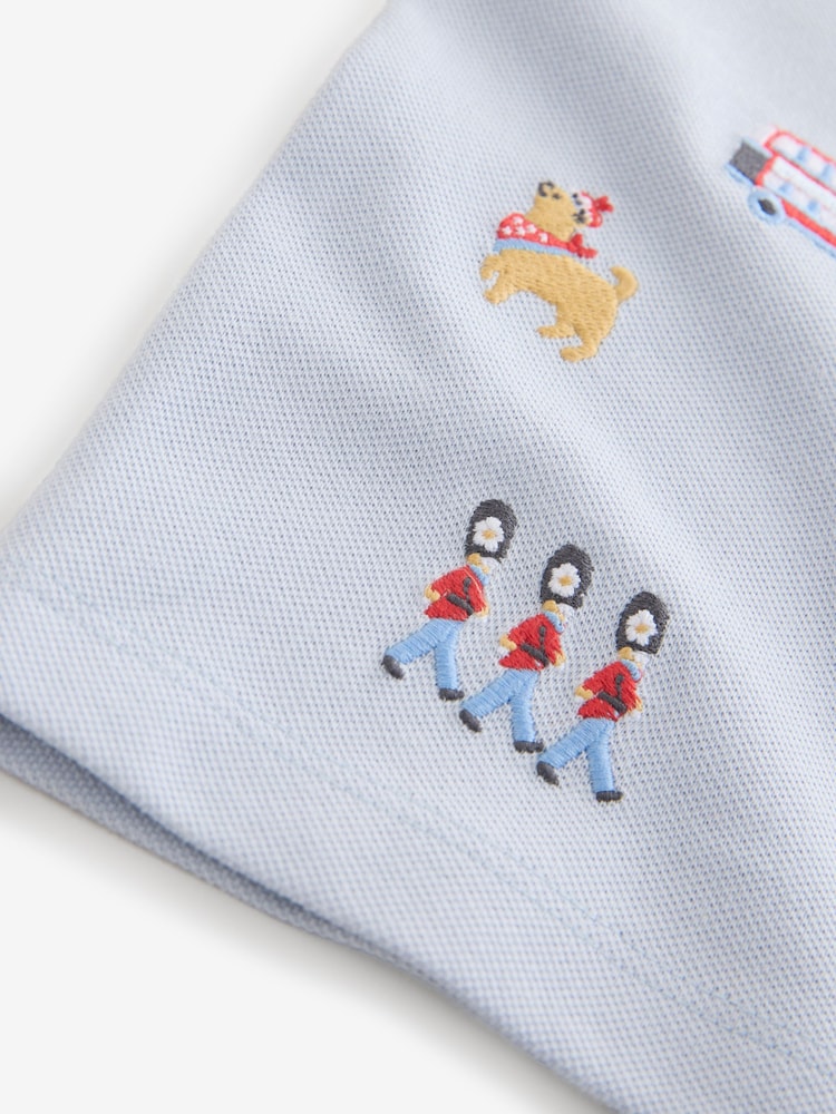 Blue London Embroideries Polo Shirt (3mths-7yrs) - Image 9 of 9