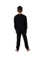 Character Black DC Comics Superman Pyjamas With Leg Print - Image 8 of 8