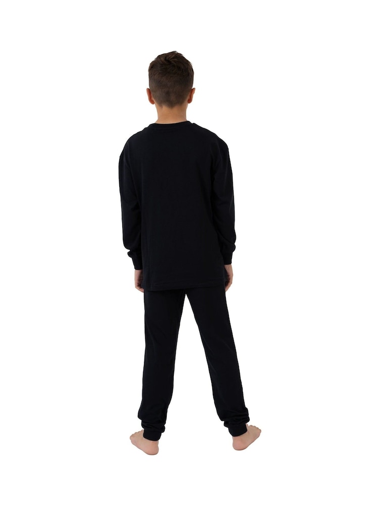 Character Black DC Comics Superman Pyjamas With Leg Print - Image 8 of 8