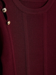 River Island Red Girls Button Detail Flare Top and Leggings Set - Image 5 of 5