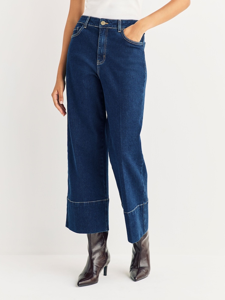 Emme by Marella Blue EMMCROPPED Denim Trousers - Image 2 of 6