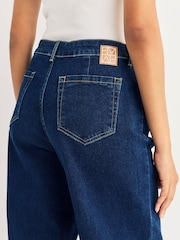 Emme by Marella Blue EMMCROPPED Denim Trousers - Image 3 of 6