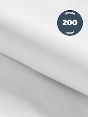 Silentnight White Pure Cotton Duvet Set - Image 3 of 9