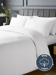 Silentnight White Pure Cotton Duvet Set - Image 5 of 9