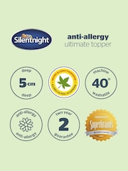 Silentnight White Anti Allergy Ultimate 5cm Mattress Topper - Image 11 of 11