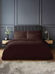 Silentnight Deep Plum Pure Cotton Duvet Set - Image 1 of 9