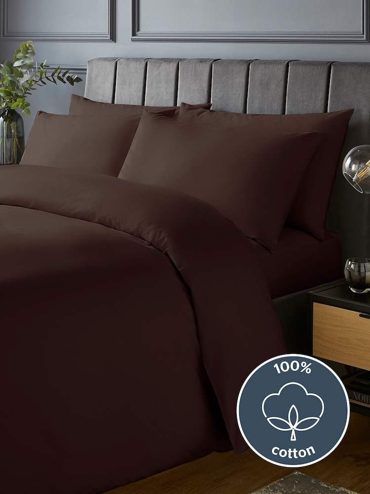 Silentnight Deep Plum Pure Cotton Duvet Set - Image 2 of 9