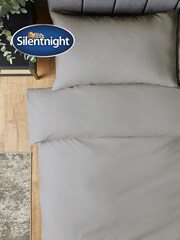Silentnight Light Grey Pure Cotton Duvet Set - Image 4 of 9